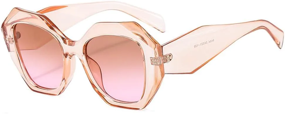 

Солнцезащитные очки UV400 - панк, большая оправа, градиентный оттенок, для женщин и мужчин, для бега и занятий спортом на открытом воздухе generic, C8brownpink