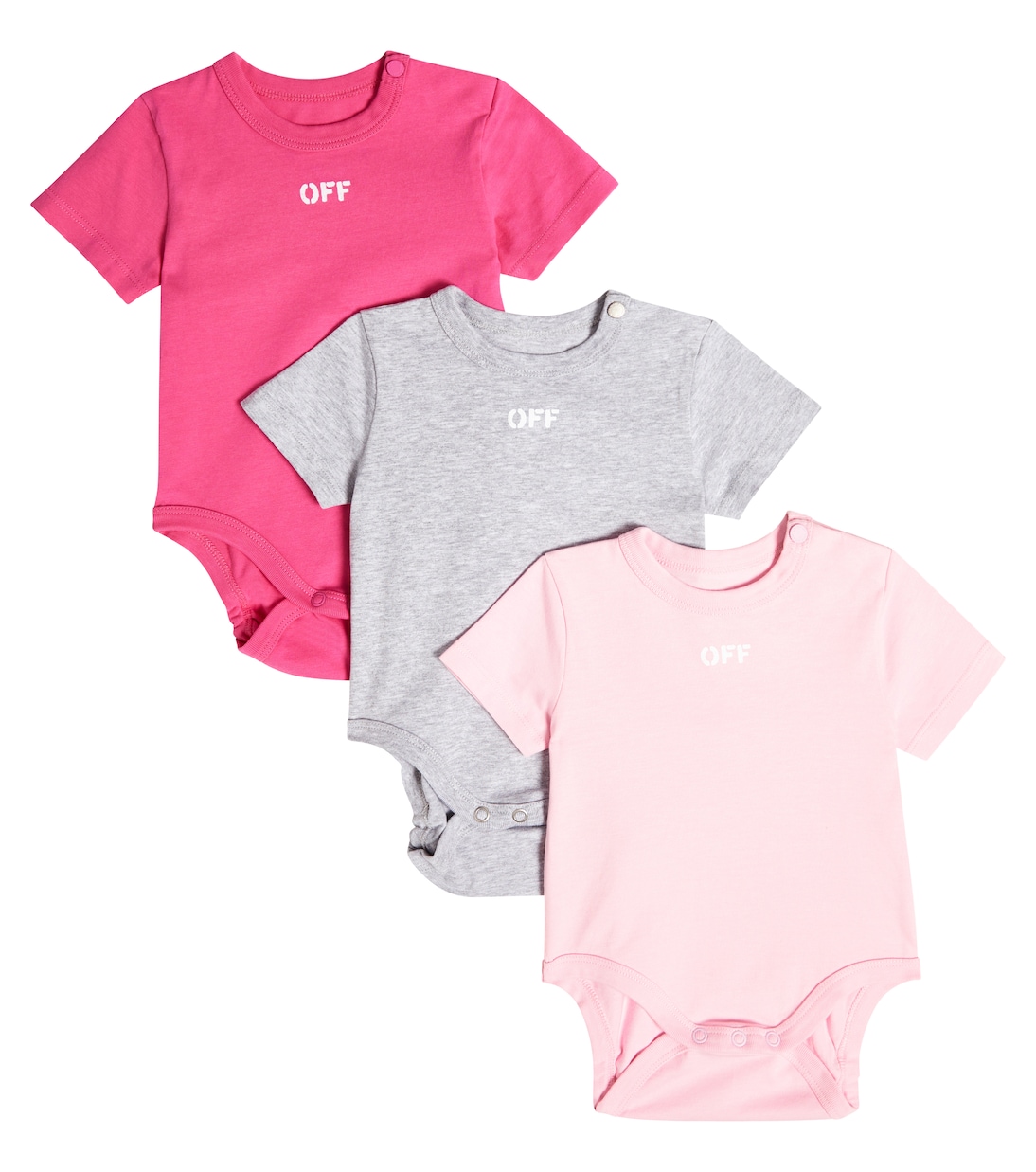 

Детский комплект из 3 хлопковых боди Off-White Kids, Multicolor White