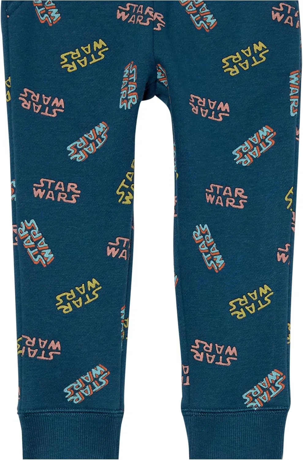 Спортивные флисовые штаны-джоггеры Amazon Essentials Disney | Marvel | Star Wars | Princess для девочек и малышек, комплект из 2 штук, Star Wars Logo Print — фото 3
