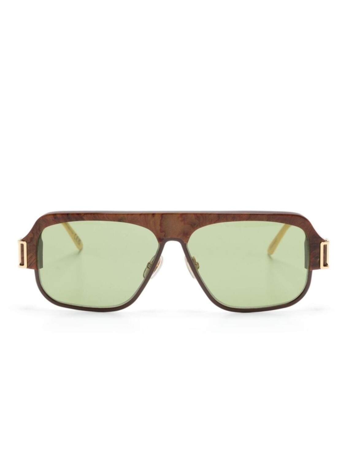 

Marni Eyewear солнцезащитные очки-пилоты, коричневый