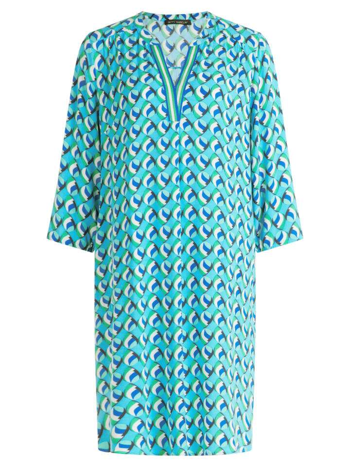 

Короткое платье Betty Barclay Blusenkleid mit Taschen, цвет Blau/Grün