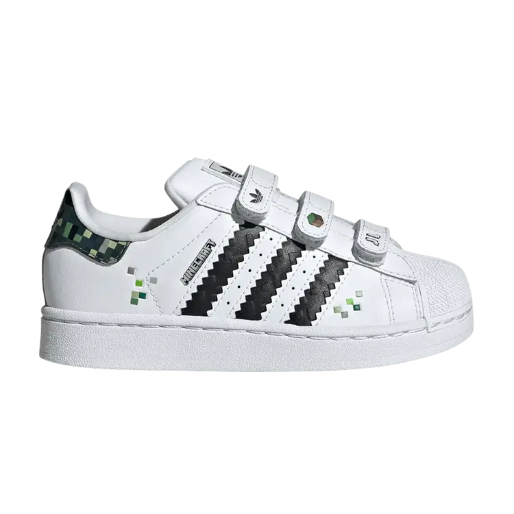

Кроссовки Minecraft x Superstar 2 C 'Creeper', белый
