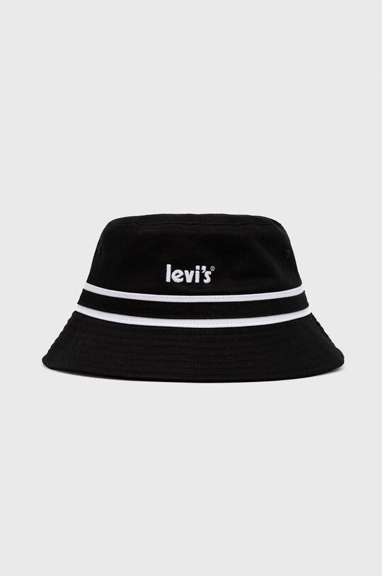 

Хлопчатобумажная шапка Levi's, черный