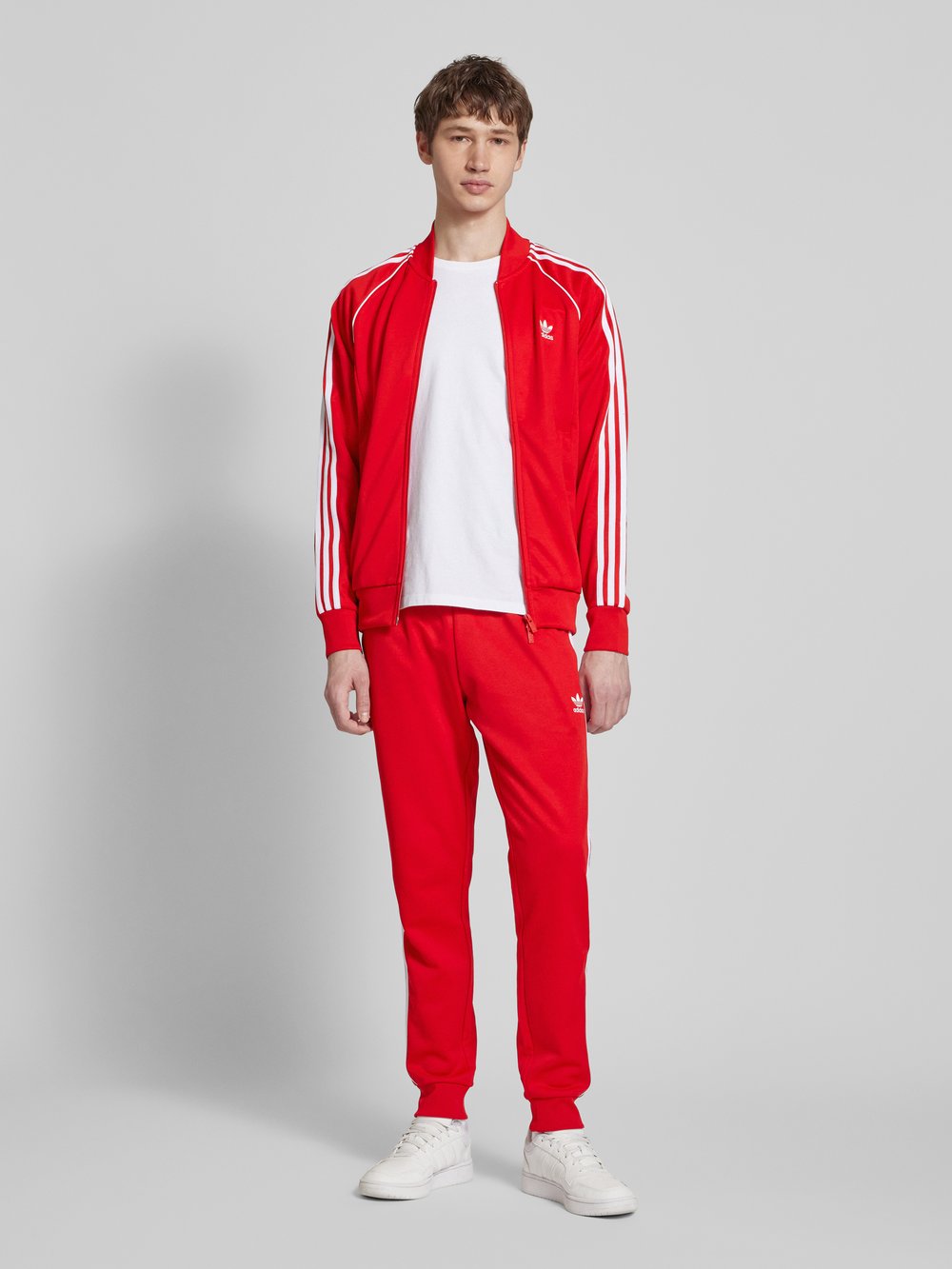 

Спортивная куртка с двухсторонней молнией adidas Originals, красный
