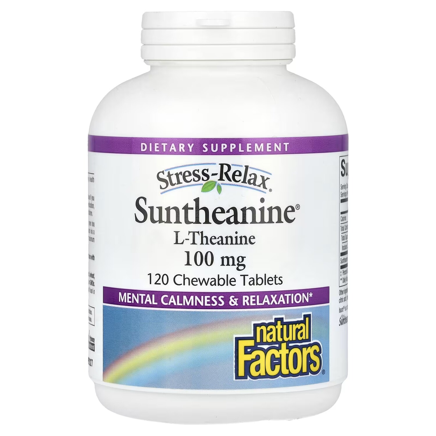 

L-Теанин Natural Factors Stress-Relax Suntheanine 200 мг, 120 штук