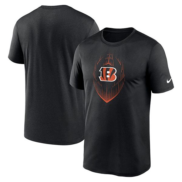 

Мужская черная футболка Cincinnati Bengals Primetime Legend Icon Performance Nike