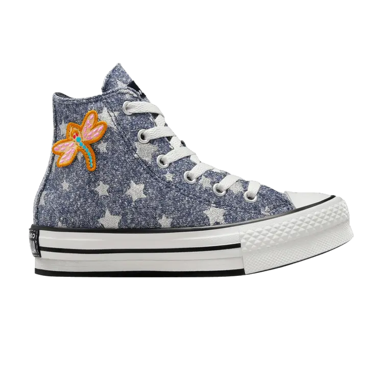 

Кроссовки Converse Coraline x Chuck Taylor All Star EVA Lift Platform High PS Dragonfly, синий