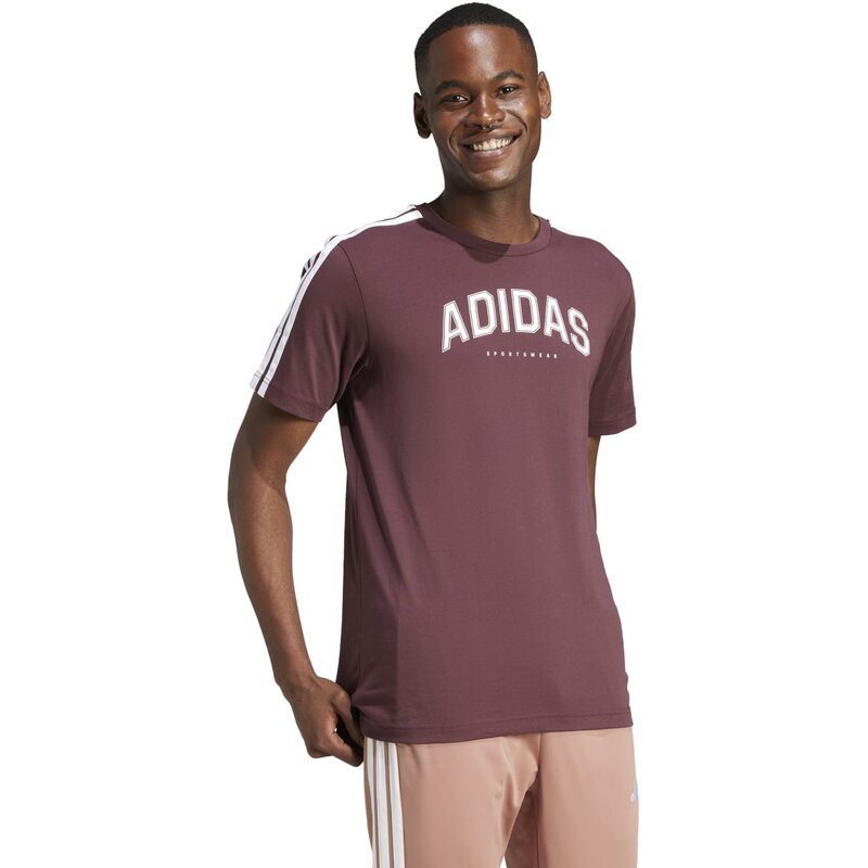Коды рубашек студенческие линейные графические Adidas, цвет aurrub — фото 4