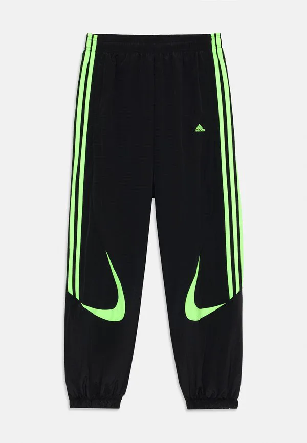 Спортивные брюки унисекс teamgeist Adidas Originals, Black/Signal Green