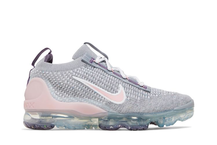 

Кроссовки Air VaporMax 2021 Flyknit GS 'Wolf Grey Pink Glaze', серый