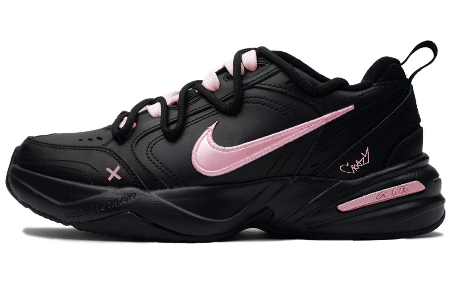

Кроссовки Air Monarch 4 Chunky унисекс с низким верхом, черный/розовый Nike