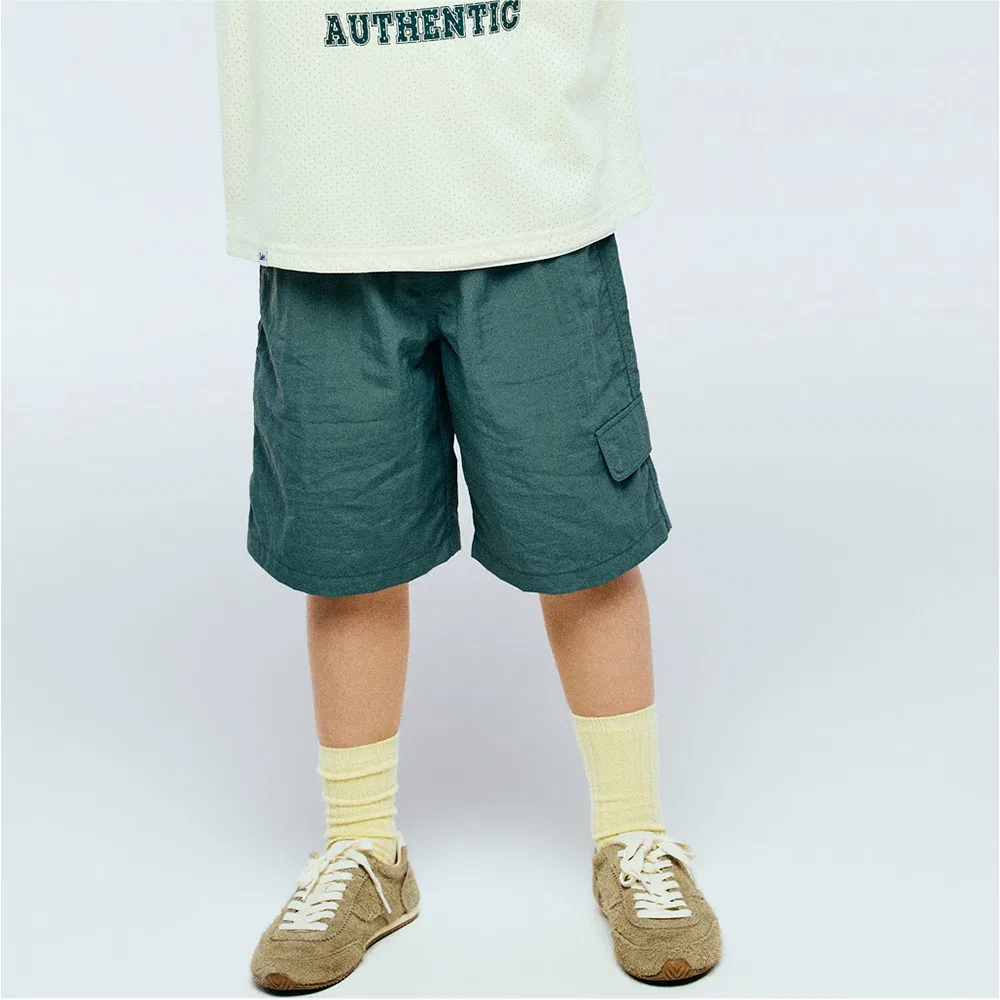 Детские функциональные нейлоновые шорты серые от Lee Kids