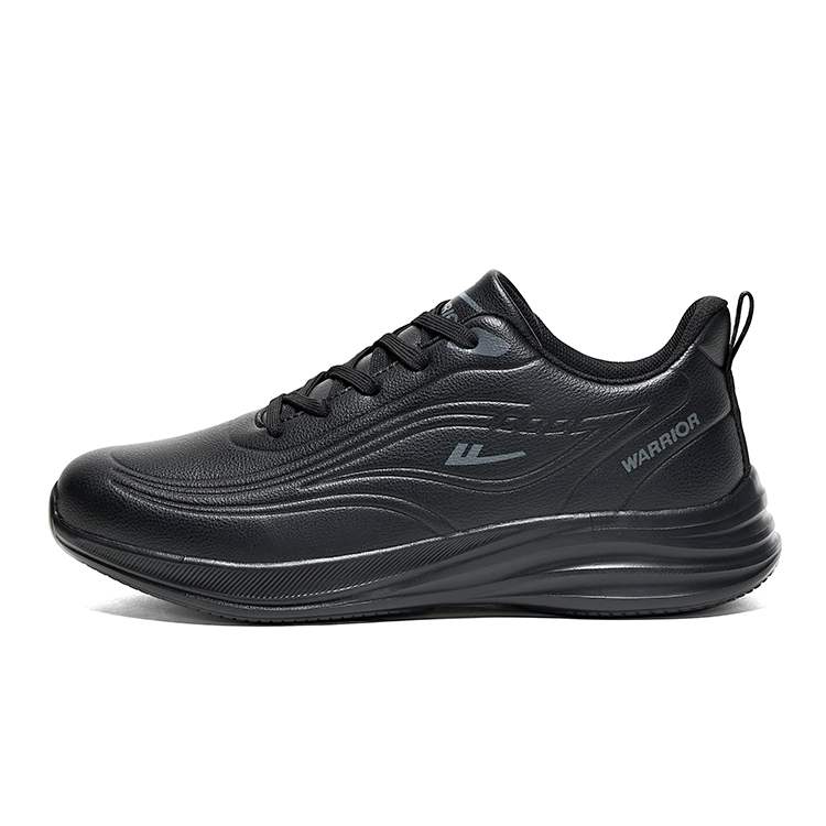 

WARRIOR Кроссовки для бега Rebound Breathable Slip Resistant Low top мужские, черные, светло-серые