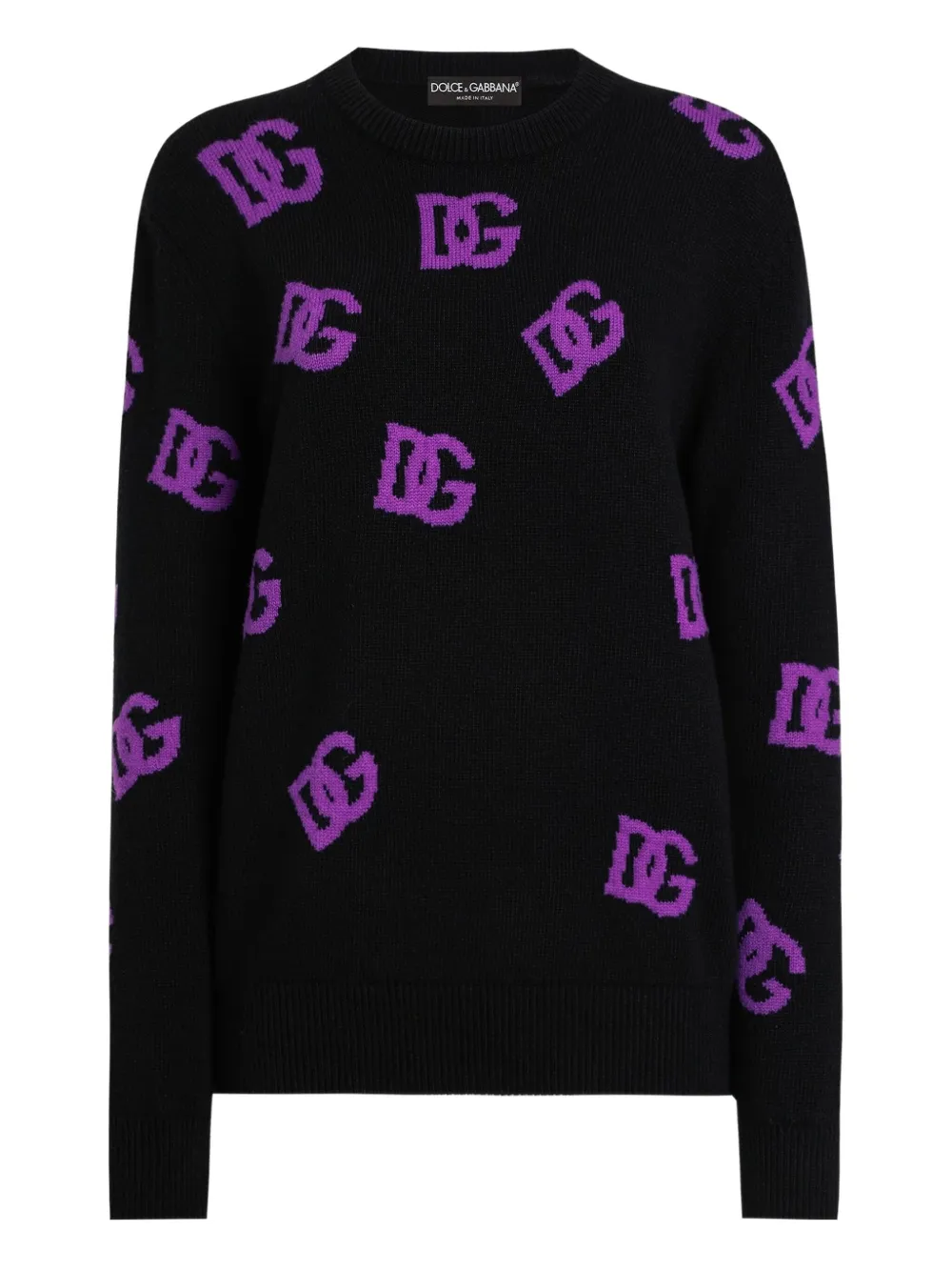 

Свитер с логотипом DG DOLCE & GABBANA, черный