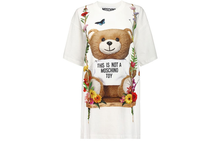 

Футболка женская белая MOSCHINO
