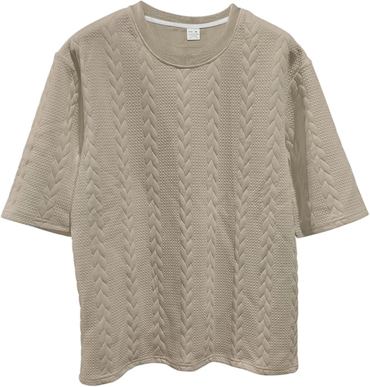 Мужской спортивный костюм из футболки и шорт, Khaki — фото 4