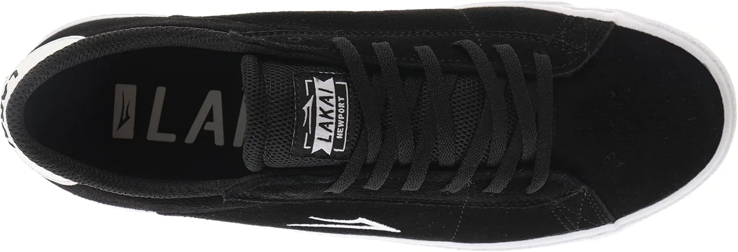 Скейтбордические кеды Lakai Newport, Black Suede — фото 4