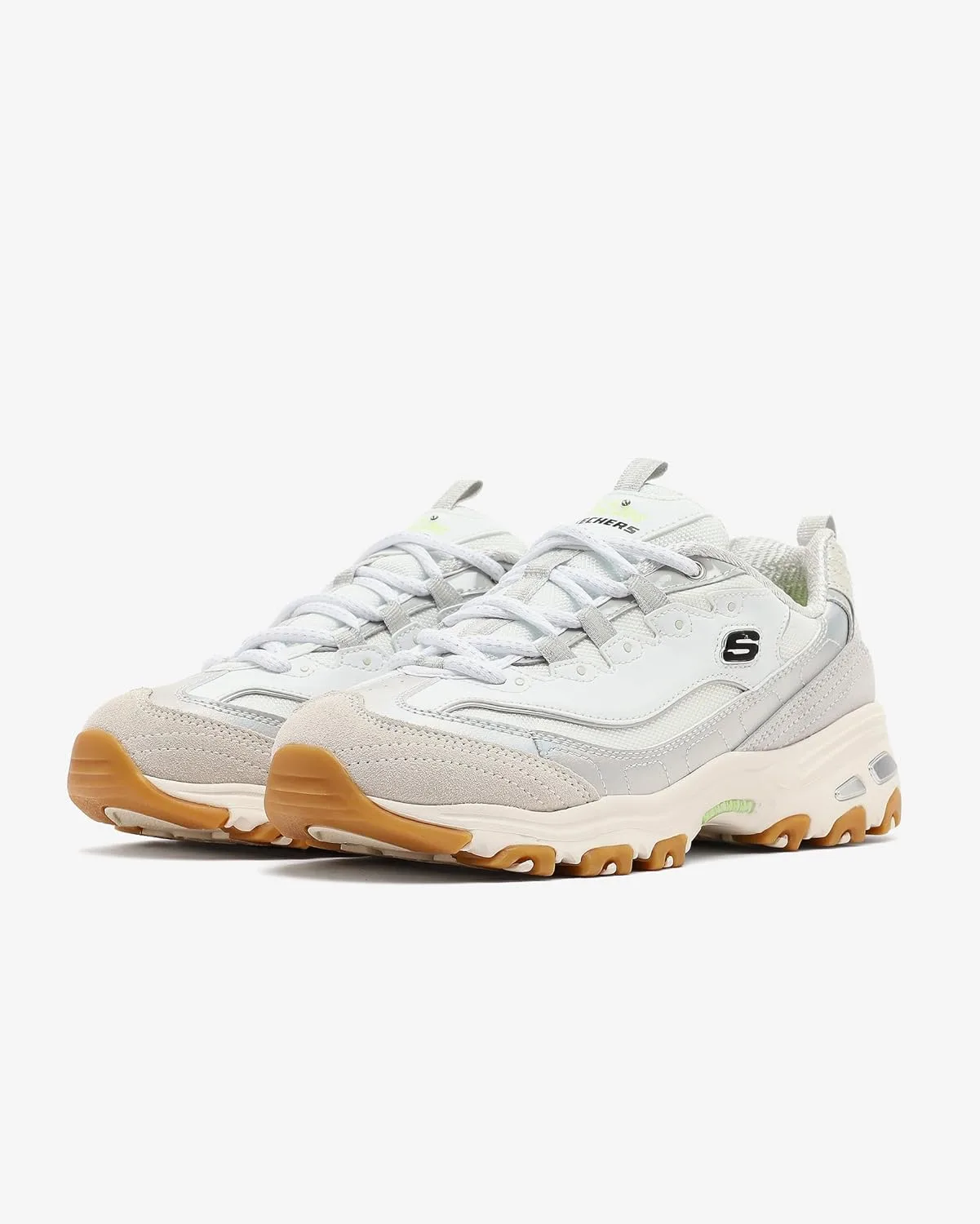 Мужские кроссовки Skechers Sport Energy Downforce на шнуровке, белый/серый — фото 3