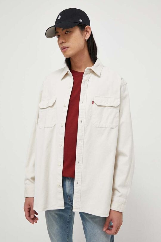 

Хлопковая рубашка Levi's, бежевый
