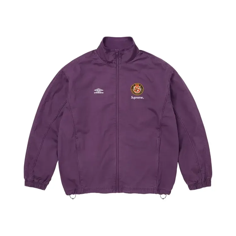 Спортивная куртка Supreme x Umbro из хлопка рипстоп, цвет «сливовый», фиолетовый