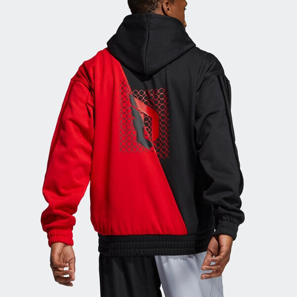 Толстовка adidas Cny Dame Sweat hooded Long Sleeves Black Red, черный — фото 4