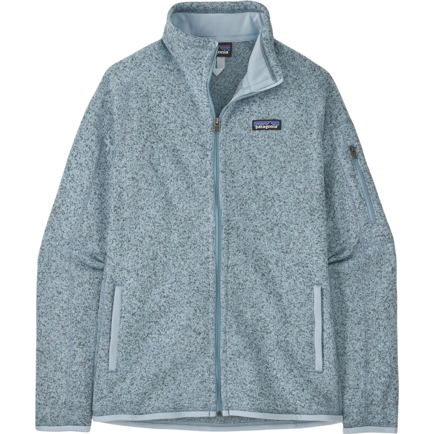 Толстовка Better Sweater с карманом-молнией Patagonia, Light Blue/FLECK BLUE