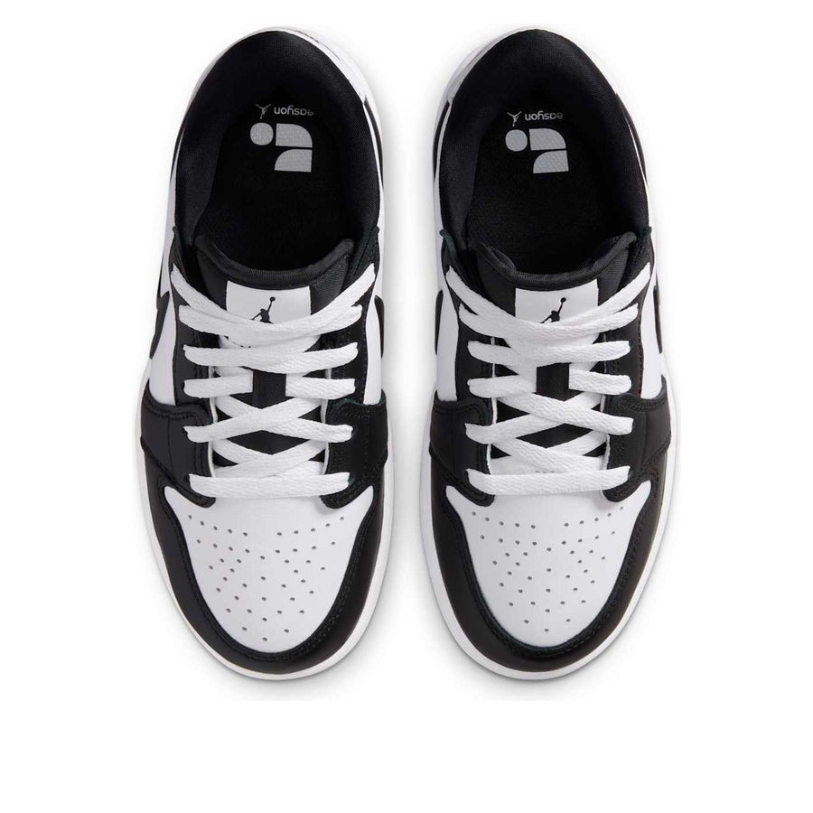 Кроссовки (GS) Air Jordan 1 Low RM EasyOn 'Black White', черный — фото 4