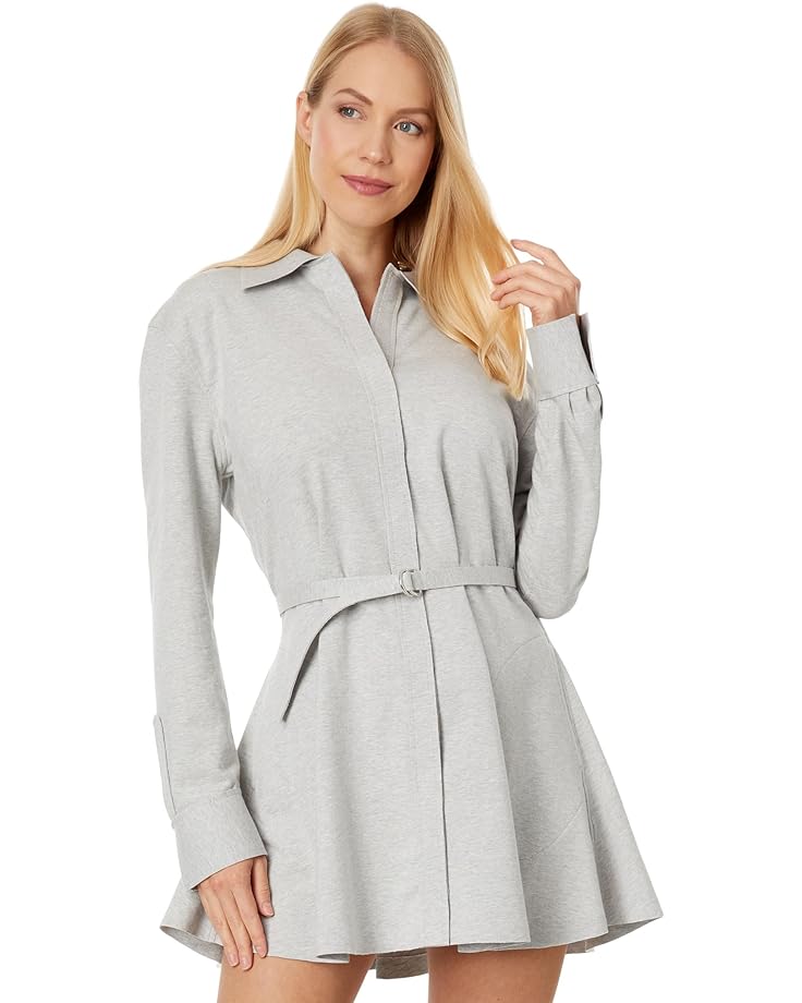 

Платье Norma Kamali Boyfriend NK Shirt A-Line Mini, цвет Light Heather Grey