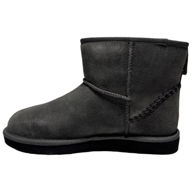 UGG Классические мини-ботинки Split Cow Leather Thermal Snow для мужчин, цвет Charcoal Gray — фото 3