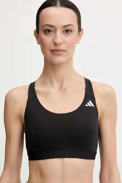 Спортивный бюстгальтер средней поддержки Optime Essentials Adidas Performance, черный