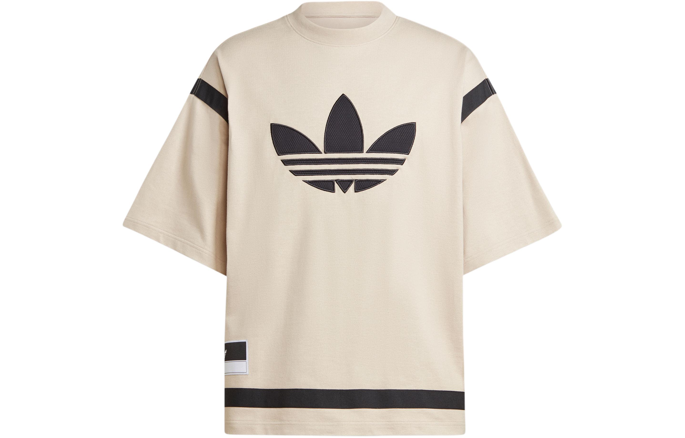 Adidas Originals Классическая уличная премиальная футболка Adibreak Бежевый, Умбра — фото 2
