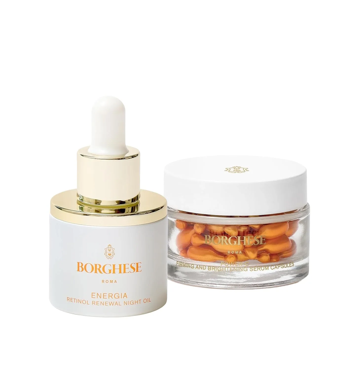 Borghese ENERGIA Retinol Renewal Night Oil and Power-C Serum, 50 капсул