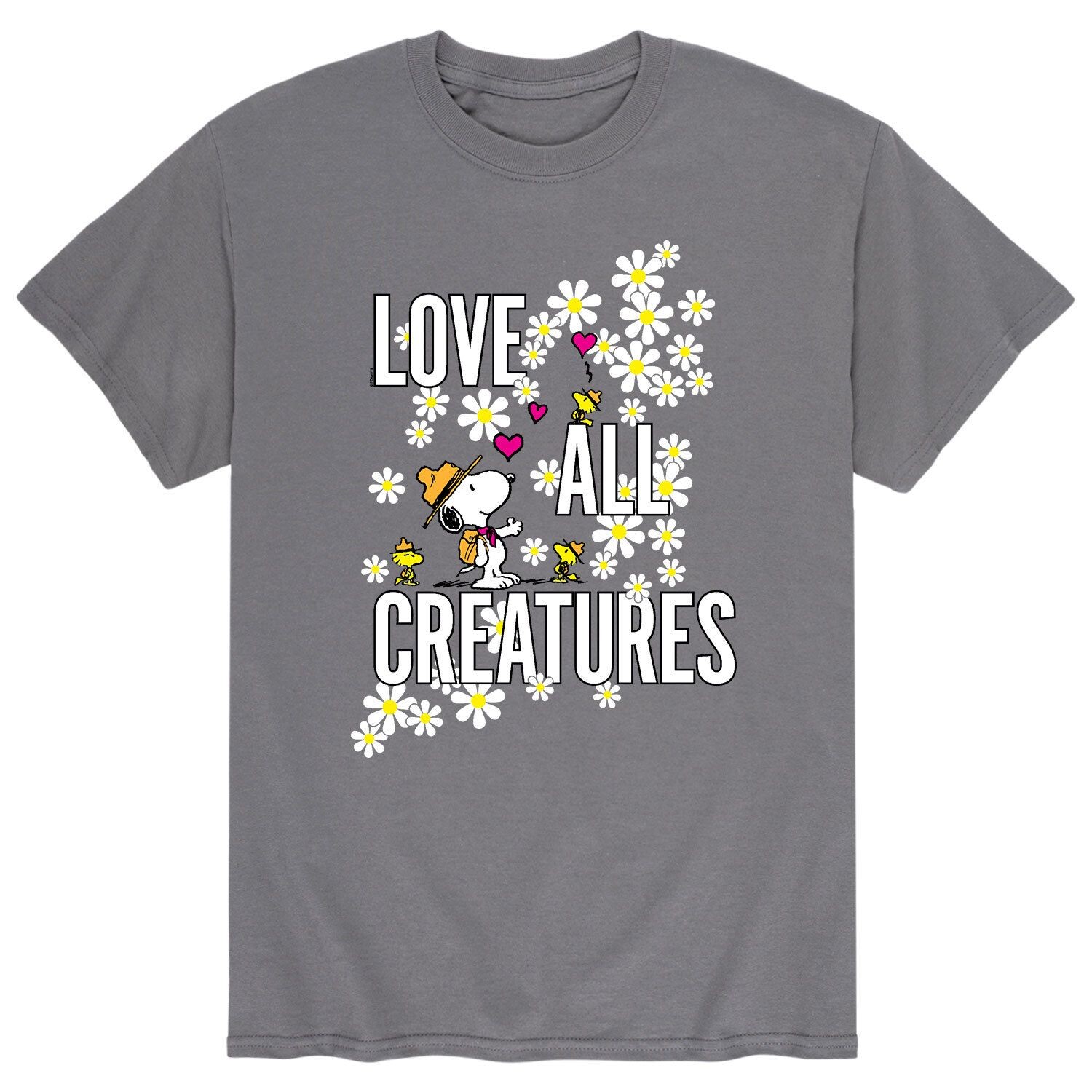 

Мужская футболка Peanuts Snoopy Love All Creature Licensed Character
