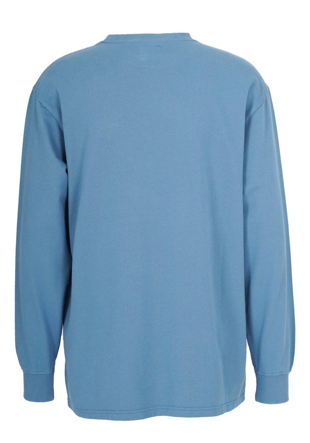 Футболка HONESTY RULES Longsleeves French Terry Signature, цвет aegean blue — фото 4