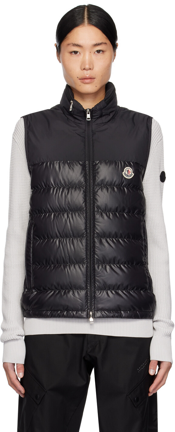 

Черный пуховый жилет Cerces Moncler