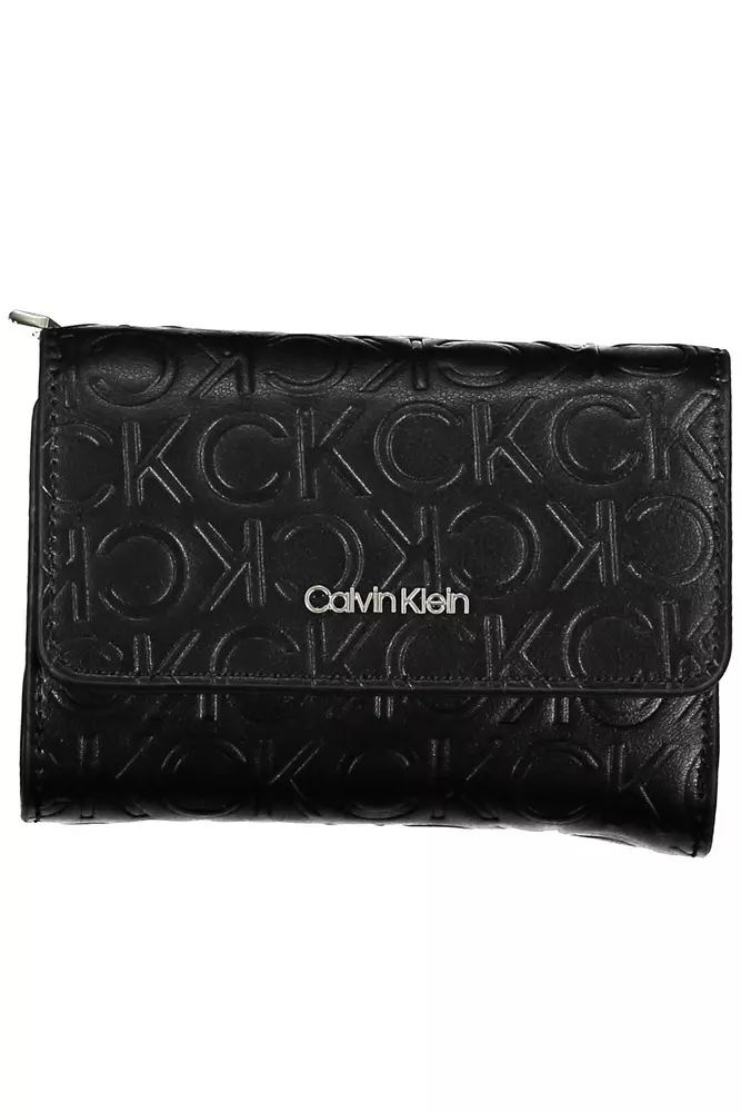 

Элегантный черный полиэтиленовый кошелек с RFID-блокиратором Calvin Klein