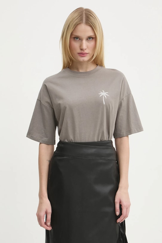 

Футболка хлопковая Washed Grey Mystical Tee Never Fully Dressed, серый