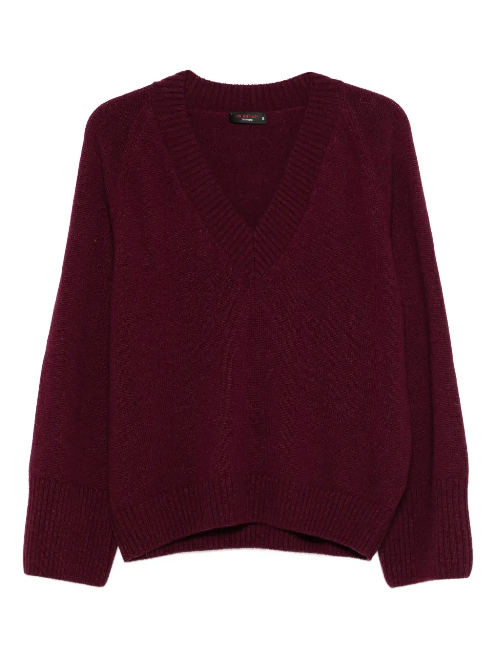 

Кашемировый свитер с V-образным вырезом Incentive! Cashmere, красный