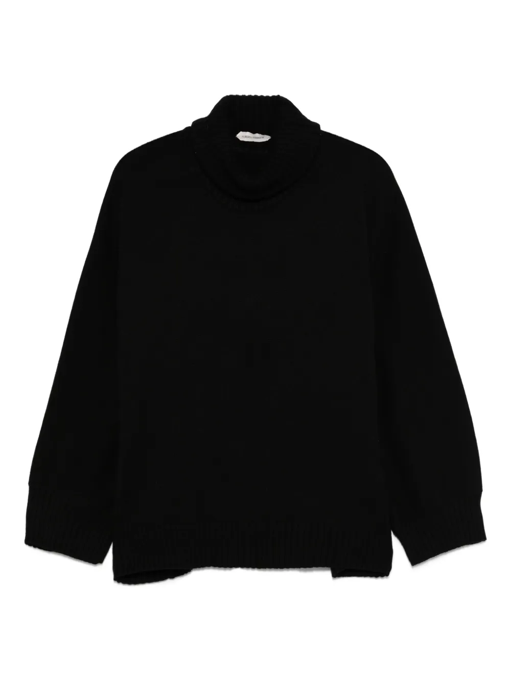 

Свитер с высоким воротником Alberta Ferretti, черный