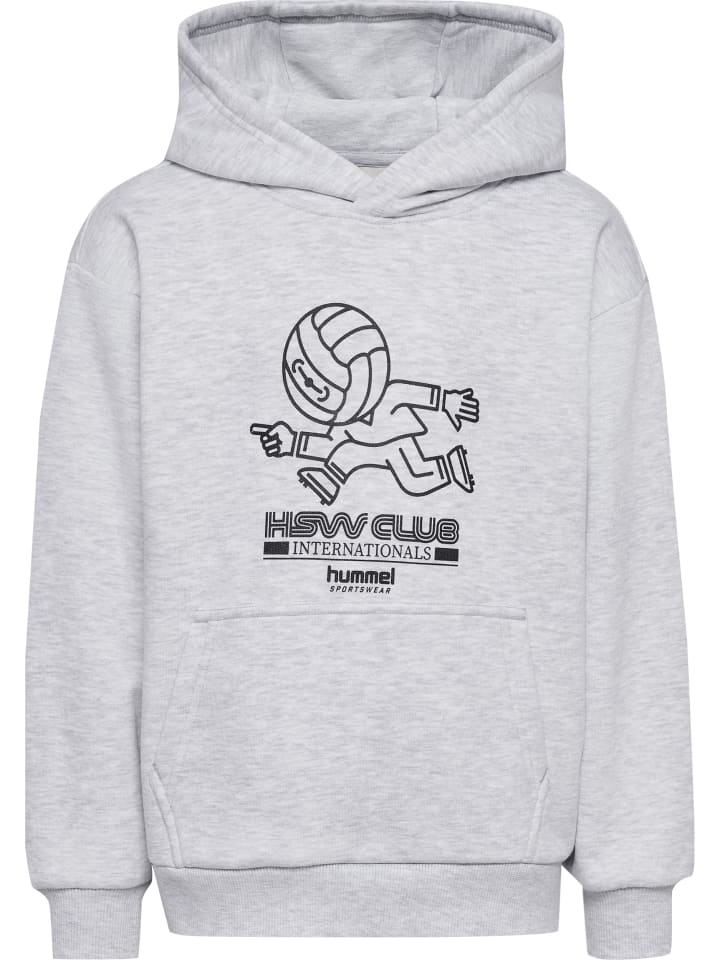 

Толстовка с капюшоном Hummel, светло-серый меланж