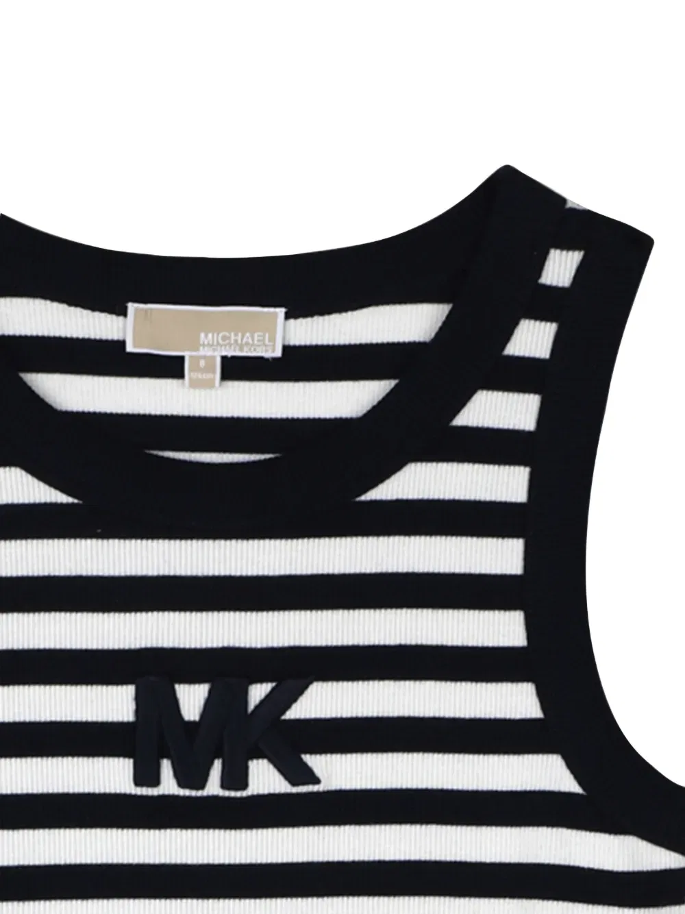 Полосатое платье Michael Kors Kids, белый — фото 3