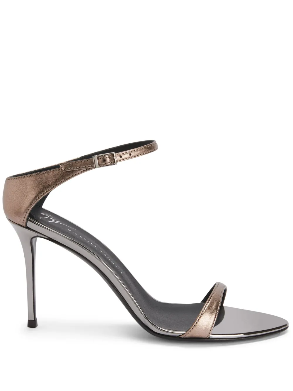 Ламинированные босоножки Beverlee 105 Giuseppe Zanotti, коричневый
