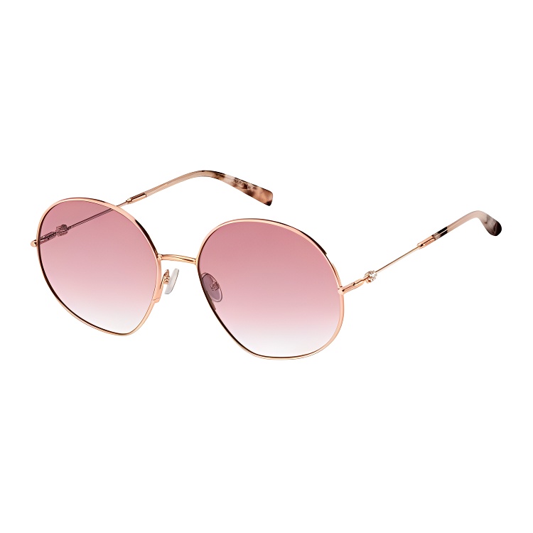 

MaxMara Солнцезащитные очки асимметричной формы женские золотые, Gold
