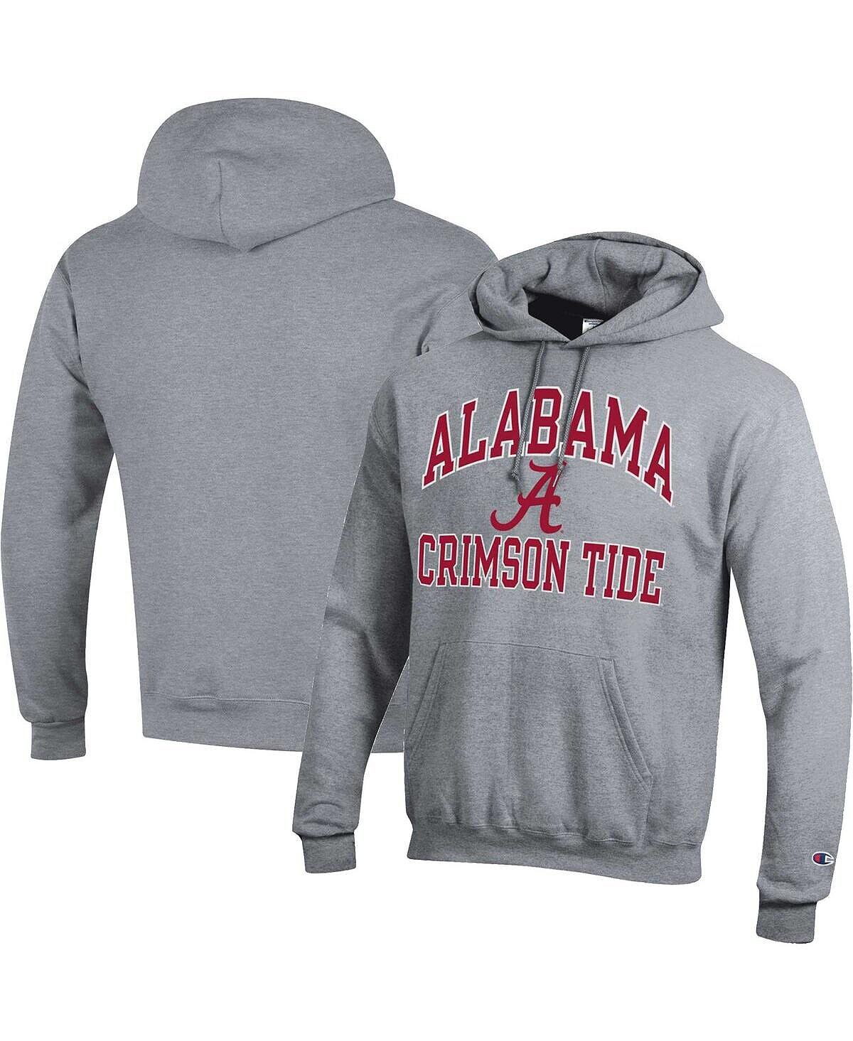

Мужской пуловер с капюшоном серого цвета Alabama Crimson Tide High Motor Champion