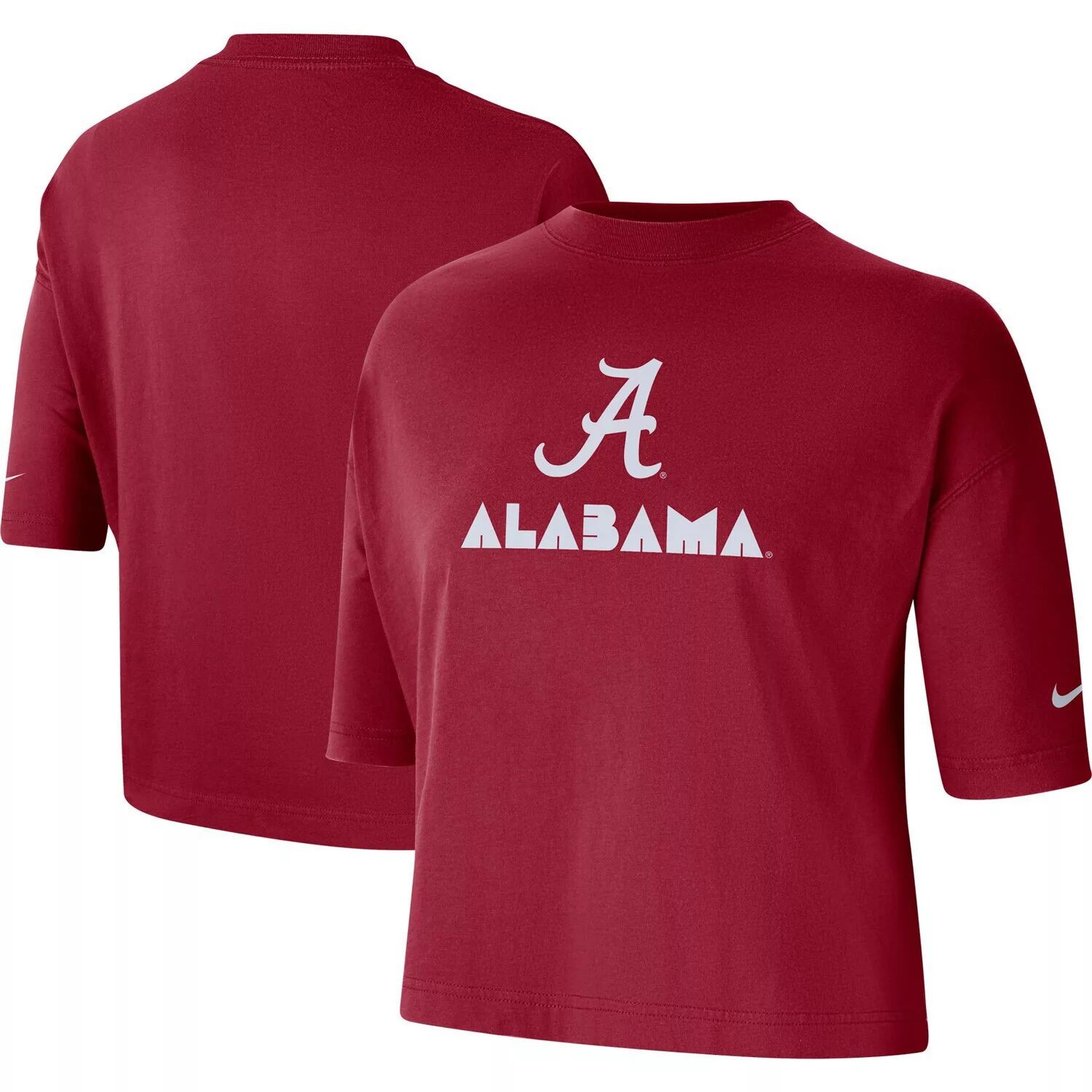 

Женская укороченная футболка Nike Crimson Alabama Crimson Tide Performance Nike