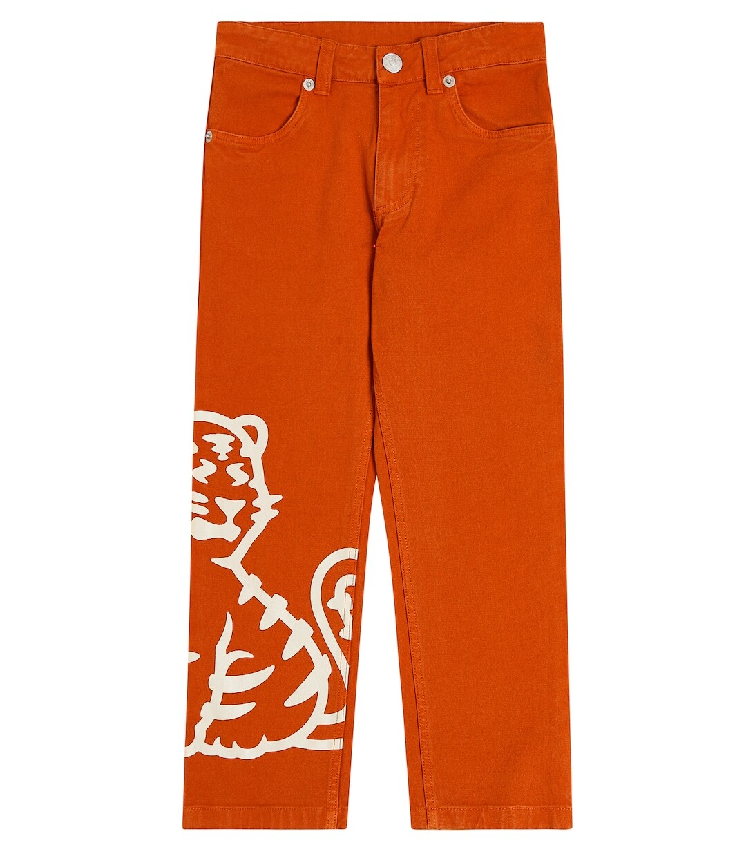 

Хлопковые брюки Kenzo, оранжевый