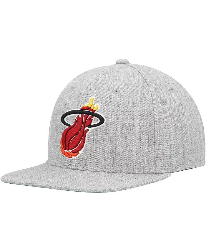 

Мужская кепка-кнопка Miami Heat Hardwood Classics 2.0 цвета «меланж» Mitchell & Ness