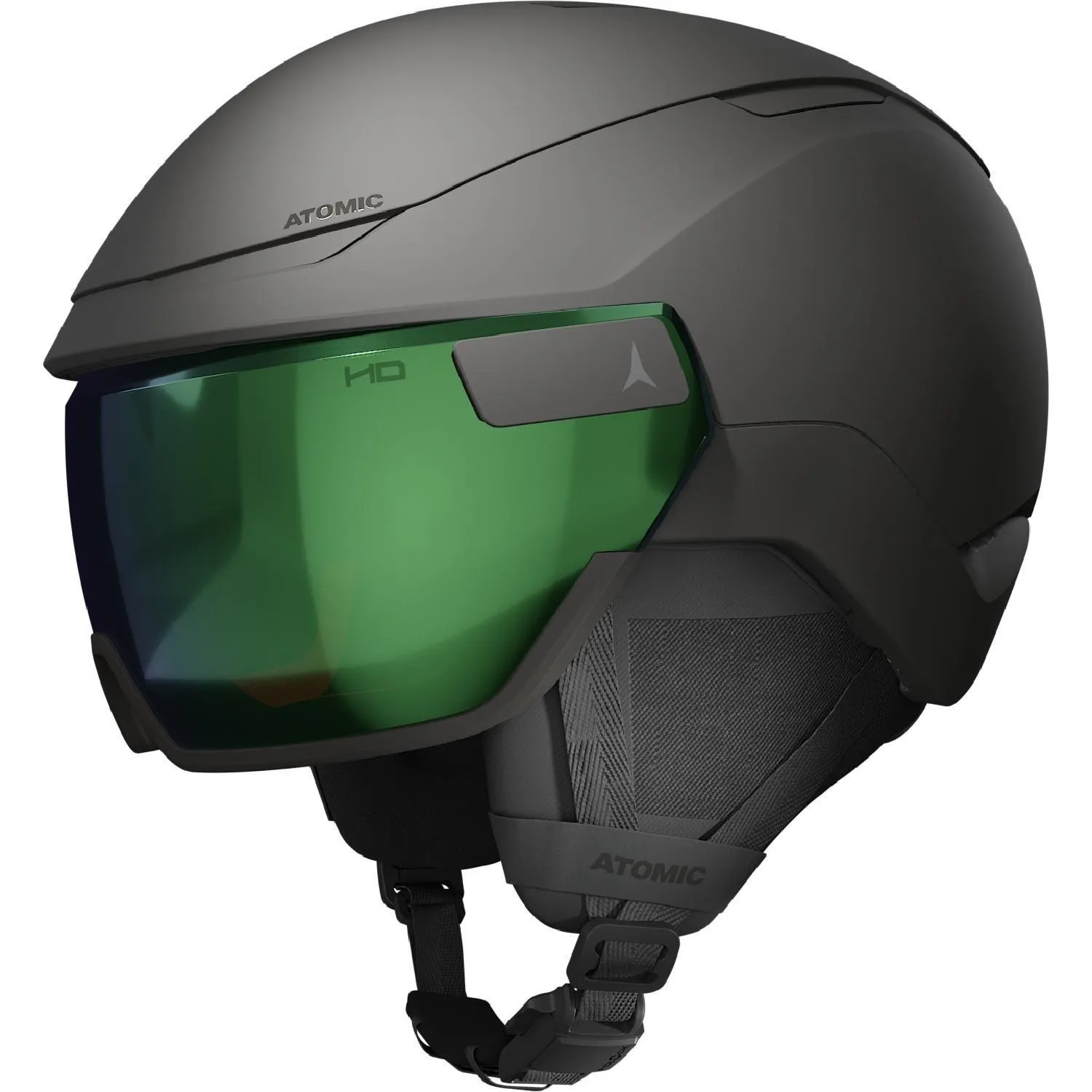 

Revent GT AMID Козырек HD Снежный шлем Atomic, Black/Green Gold