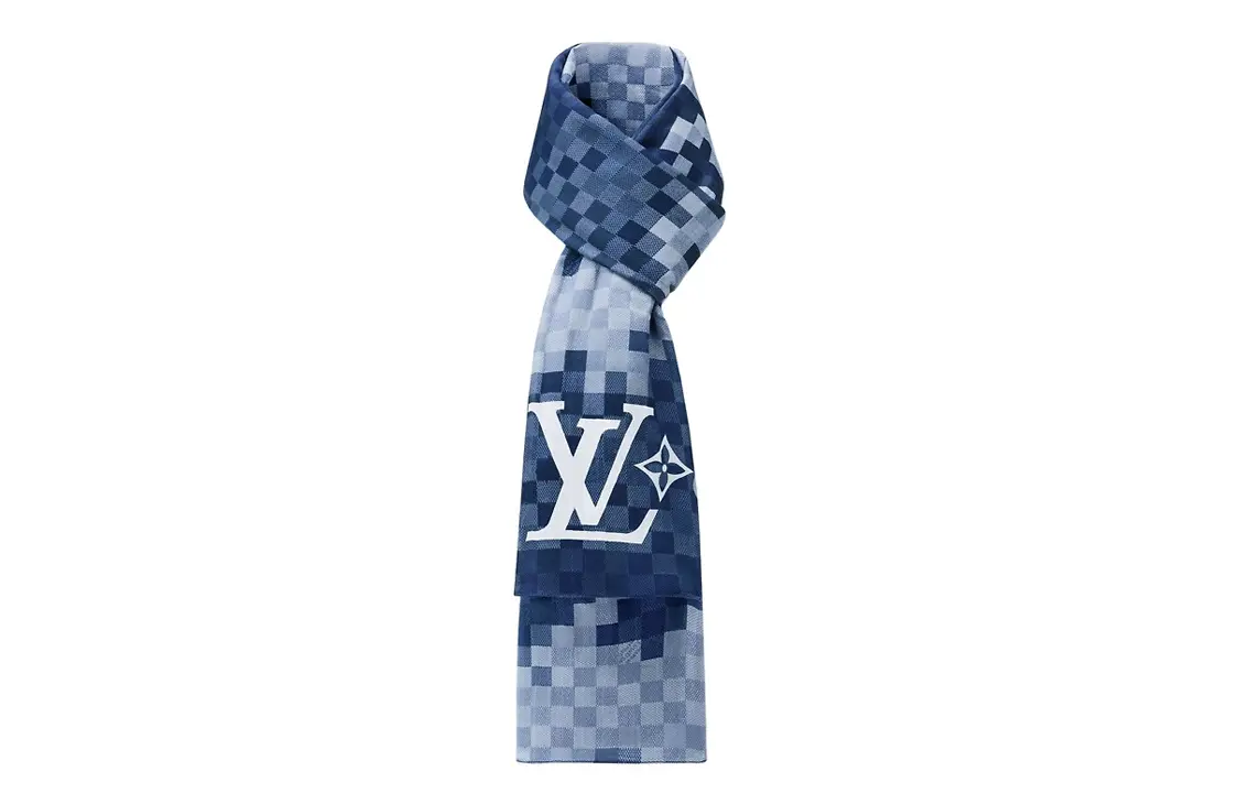 

Шарф Louis Vuitton трикотажный, синий