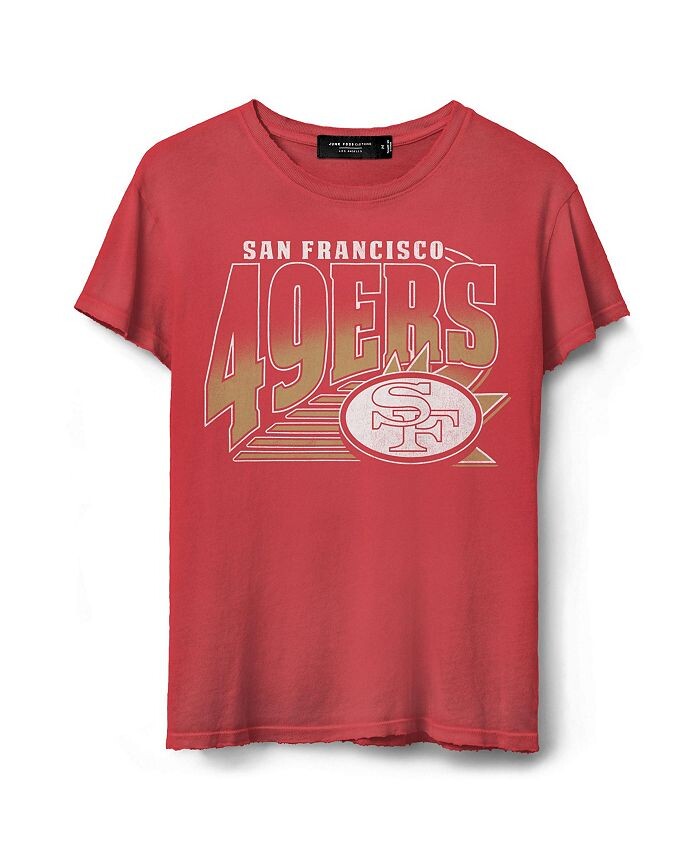

Женская винтажная футболка НФЛ Сан-Франциско 49ers Junk Food Clothing, красный